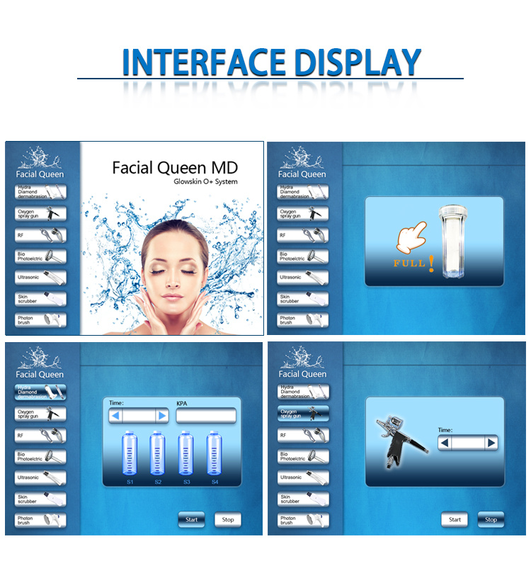 Giao diện màn hình aqua facial Rf LDT - 03